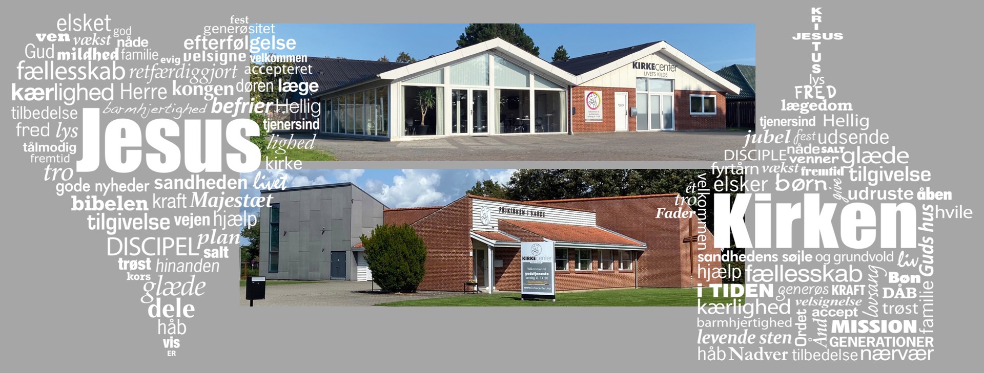 2 kirker med billeder